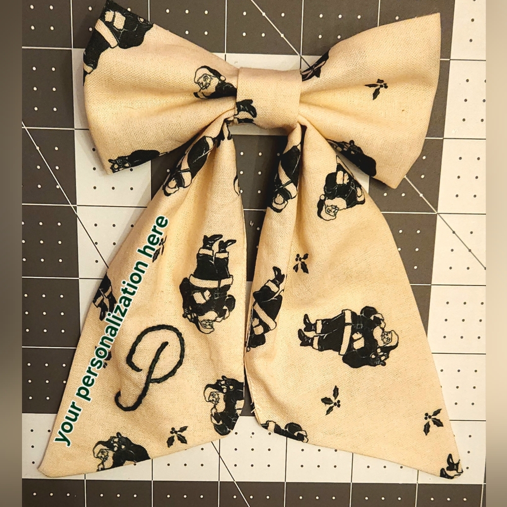 Handmade Custom Embroidered Bows - Picture 5 of 6
